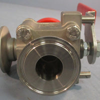 Flowserve Worcester Controls A351 CF3M Ball Valve Three-Way A351CF3M