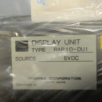 Toshiba Corp RAP10 DU1 Display Unit 5 VDC for RA Positioner NIB