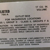 Baldor EM7075T Hazardous Location Motor 3HP 3450RPM 230/460V 7/8" Shaft Dia