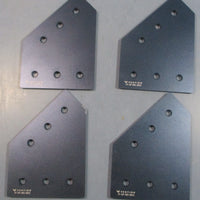 Vention STGP0010012 45 Degree Joint Aluminum Assy. Plate 6x110x153mm Lot of 4