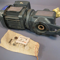 Sew Eurodrive DRS71S4 0.5 HP Motor 1700 RPM w/ SA37/TDRS71S4 Reducer 19.89:1