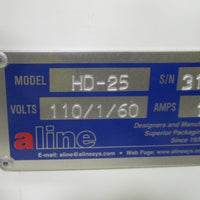 Aline HD25 Impulse Heat Heavy Duty Table Top Bag Sealer 25" w/ Pedal Used