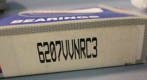 NSK Bearings 6207VVNRC3 Snap Ring Bearing 1.35" Bore 3" OD Lot of 2