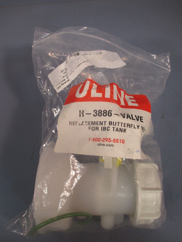 ULINE REPLACEMENT BUTTERFLY VALVE FOR IBC TANK H3886VALVE