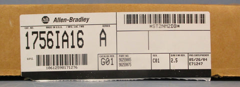 Allen Bradley 1756IA16 Ser A ControlLogix 16Pt PLC Input Module