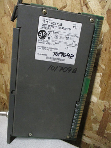 Allen Bradley Controlnet Remote I/o Adapter Module Ser B 1771ACN15