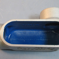 Thomas & Betts LR57 Blue Kote 1-1/2" Rigid Conduit Body Gray Iron Qty 2 NIB