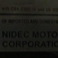 Nidec X3P2BCR Hazardous Duty Motor FN53 1765RPM 3HP 1-1/8" Shaft Dia