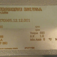 Sew Eurodrive SF37AM56 Gear Reducer 43.68:1 Ratio, 40 RPM Out, 690 Lb-In Torque