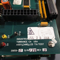 Industrial Dynamics Assembly CPU CARD, LCD TX/TEST 41090