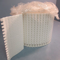 S1000 Chain Link Conveyor Belt 8" Width 25.3' Length Polypropylene Series 1000