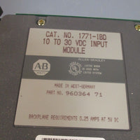 ALLEN BRADLEY INPUT MODULE 1030VDC CAT# 1771IBD