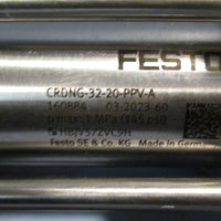 FESTO 160884 DOUBLE ACTING PNUEMATIC CYLINDER 145 PSI 10 BAR CRDNG3220PPVA