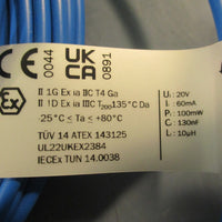 SICK MZT8-2V8-N-KWDS03 Pneumatic Cylinder Sensor 20V 60mA 100mW 130nF