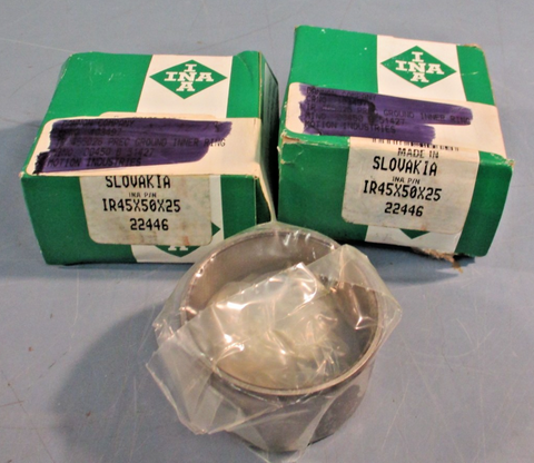 Lot of (2) INA IR45x50x25 Inner Ring for Bearings 45x50x25 mm