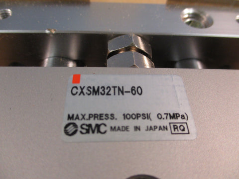 SMC CXSM32TN60 Pnuematic Guided Cylinder Dual Rod, 30mm Bore, 60mm Stroke