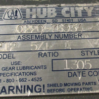 Hub City 0220-76934 Speed Reducer 5/8" Shaft Diameter 1" Bore 5:1 Ratio