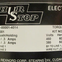 US Motors Shur Stop 108703130001 Electric Brake Kit 0364963 25 Ft-Lb 230/460V