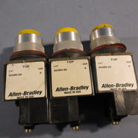 AllenBradley Yellow Push Button 300VAC, 720VA Break 110300V Series B 800MXD1