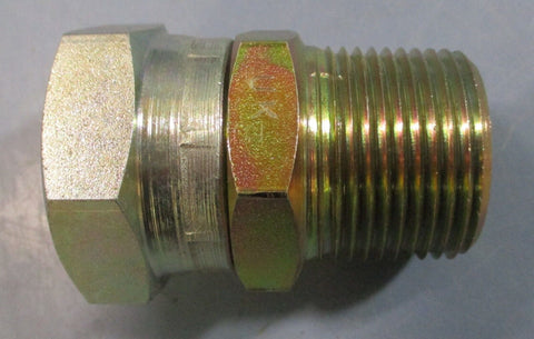 Brennan Industries 7034-16-16 Straight Adapter 1" Male NPTF 1" Female BSPP Swiv.