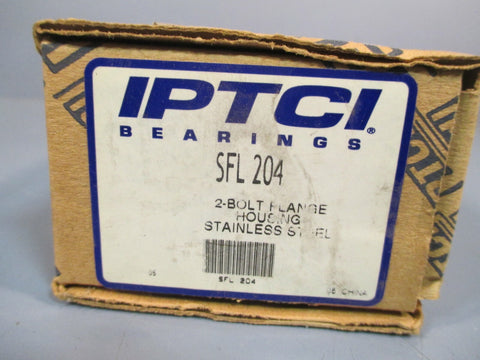 IPTCI Bearings 2Bolt Flange Housing SS SFL 204