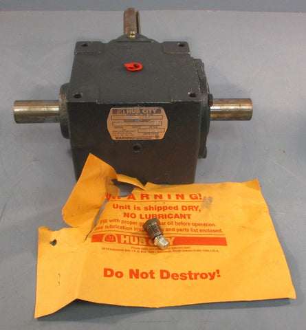 Hub City 0221-07955 Right Angle Bevel Gear Drive 1:1 Model 165 1" Shaft Dia NOS