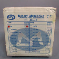 Deserti Meccanica Clutch Torque Limiter Series LS, Type 70 Version: MS LS 70 MS