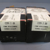 LOT OF (2) McGILL CAM FOLLOWER BEARING LUBRIDISC CCFH 2 SB