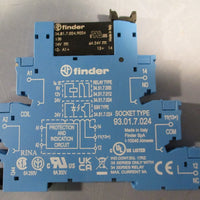 Finder 34.81.7.024.9024 Relay w/ Mount Socket 24VDC (Lot of 4)