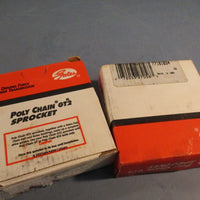 LOT OF (2) GATES 8MX-34S-12 1610 POLY CHAIN GT SPROCKET