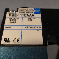 MAC Valves PME111CA Solenoid Valve 110/120V 25150PSI, 6.8 Watts