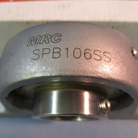 NIB MRC SPB1-6SS Pillow Block Bearing 2 Bolt 1-3/8" Bore