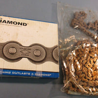 Diamond Chain XNI-1466-L-010 Roller Chain 10ft Length 40NP Riveted
