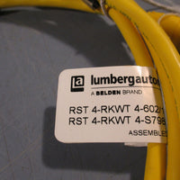 Lot of 2 Lumberg Automation Cable RST 4RKT 4602/1.5M