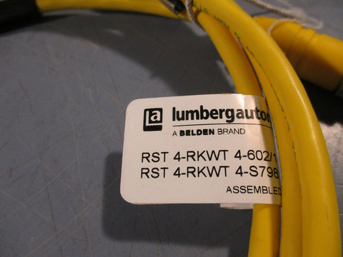 Lot of 2 Lumberg Automation Cable RST 4RKT 4602/1.5M