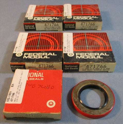 Federal Mogul 471766 Oil Seal 1-1/4" Bore 2" OD 1/4" W (Lot of 5)