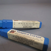 LOT OF 2 NIAGARA CUTTER HSS ENDMILL S404 3/16X3/8X1/2X23/8 35061
