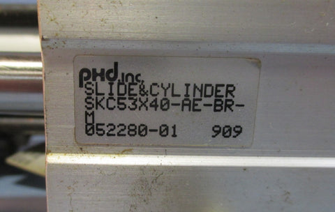 phd SKC53x40AEBRM Pneumatic Slide & Cylinder 15/8" Stroke Used