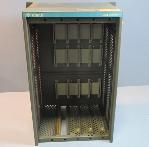 Gould 984 Programmable Controller AS984A001 Empty 5 Slot Chassis Used