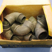Box of 10 Austin 3/4"x90° Angle Connector Extensions, 3/4" Male 3/4" Female, 451