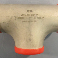 EN A/SA403 WPW Seamless Stainless Steel T Butt End 316/316L 11/2" Lot of 2