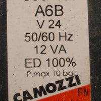 Camozzi 600457 Fixed Interface Valve 600457A6B 12VA 24V (Lot of 5)