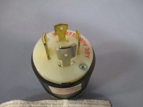 HUBBELL TWISTLOCK PLUG 4POLES 4WIRES, 30A 3PH, 277/480V HBL2761