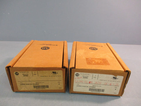 Lot of (2) Allen Bradley 2090-K6CK-D26M Ser A 26-Pin Male Feedback Connector
