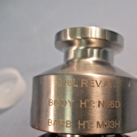 Dixon Valve Assembly 316L Rev. A Right Angle Sample Valve BSVACV-N050025