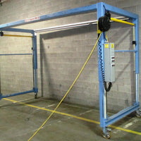 HM Cross Workstation Bridge Crane 1000 lb Capacity Telescoping, Tilt , Moveable