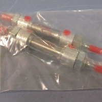 Lot of (2) Bimba Double-acting double-end rod pneumatic air cylinder 010.5-DXDE