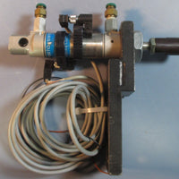 Mounted Festo DSNU2525PPV A Pneumatic Cylinder w/ Two 159425 Cables