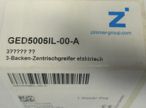Zimmer Group GED5006IL00A 3Jaw Concentric Grippers GED5000 Series 1856880