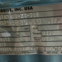 SewEurodrive Reducer Type KAZ87AM213KS102 Ratio 12.53 3440 lb in